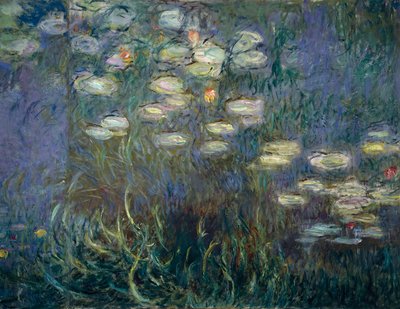 Waterlelies (detail) door Claude Monet