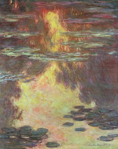 Waterlelies, 1907 door Claude Monet