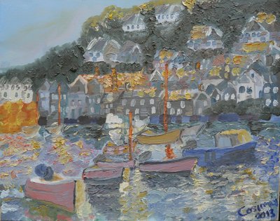 Haven van Mousehole, Cornwall door Cosima Duggal