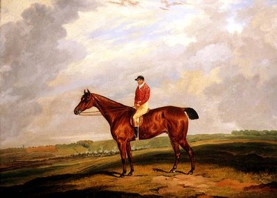 Renpaard met Jockey door D. the Younger Wolstenholme