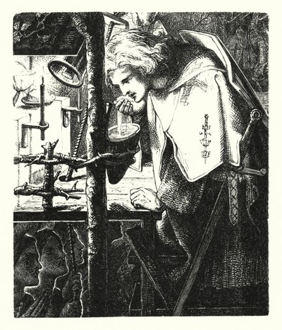 Sir Galahad door Dante Gabriel (after) Rossetti