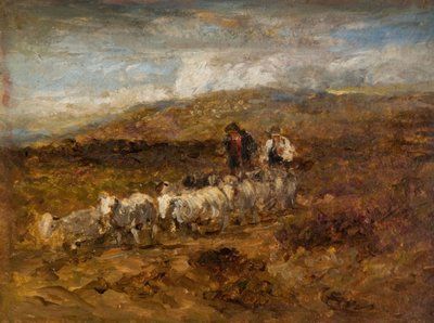 Welshe Herders, 1841 door David Cox the elder