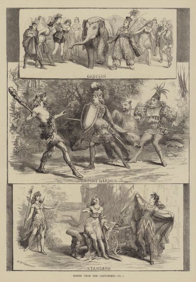 Scènes uit de pantomimes door David Henry Friston