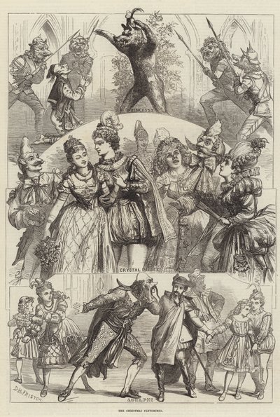 De kerstpantomimes door David Henry Friston