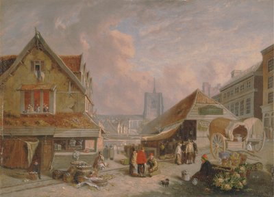 De oude vismarkt, Norwich door David Hodgson