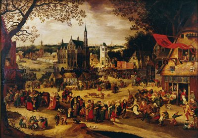 Kermis, ca. 1600-1605 door David Vinckboons