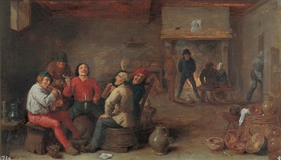 Rokers en Drinkers door David Teniers the Younger