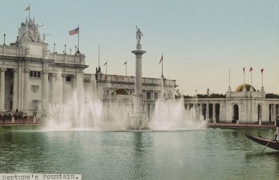 Neptunusfontein, Trans-Mississippi Expositie door Detroit Photographic Co.