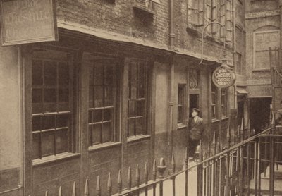 Ye Olde Cheshire Cheese Pub door Donald McLeish