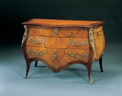 Rococo commode, midden 18e eeuw door Dutch School