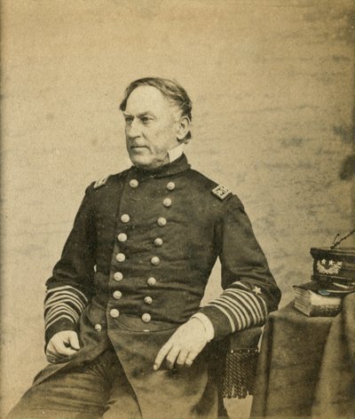 Vice-admiraal David Farragut (1801-70) c.1865 door E. Anthony