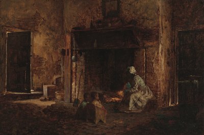 Keuken in Mount Vernon door Eastman Johnson