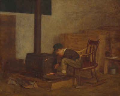 De vroege geleerde door Eastman Johnson