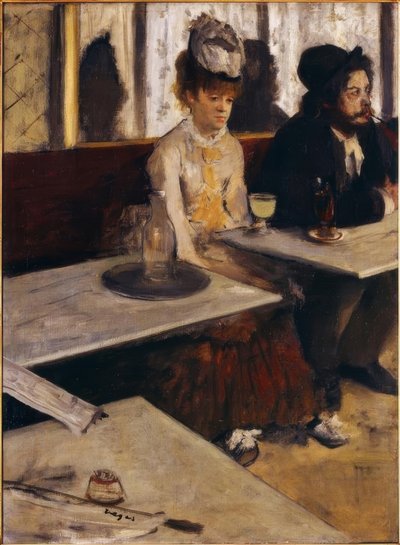 In een café, of De absint door Edgar Degas