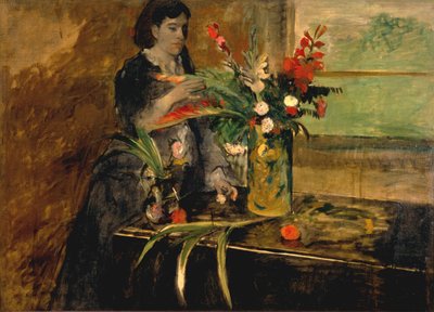 Portret van Estelle Musson Degas, 1872 door Edgar Degas