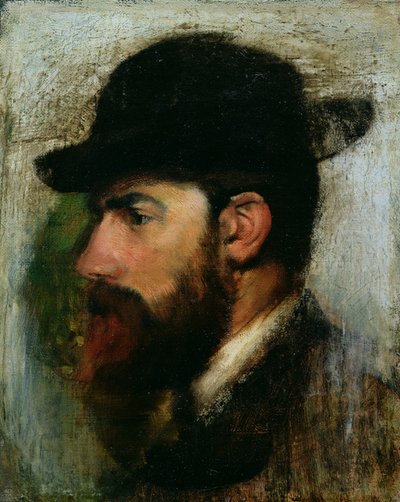 Portret van Henri Rouart (1833-1912) 1871 door Edgar Degas