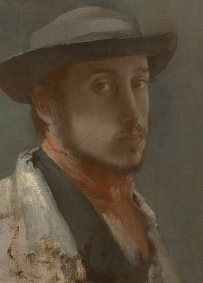 Zelfportret, c.1857?-58 door Edgar Degas