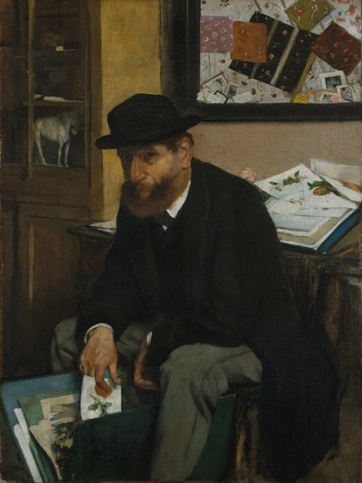 De Prentverzamelaar door Edgar Degas