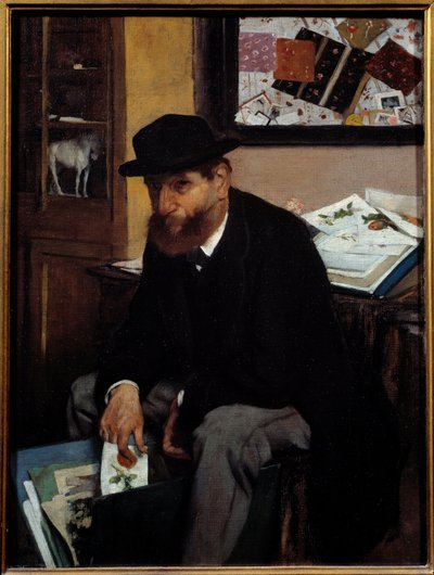 De prentliefhebber door Edgar Degas