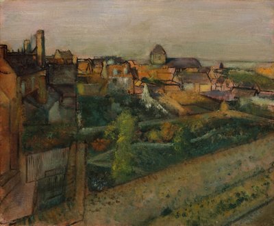 Uitzicht op Saint-Valéry-sur-Somme door Edgar Degas