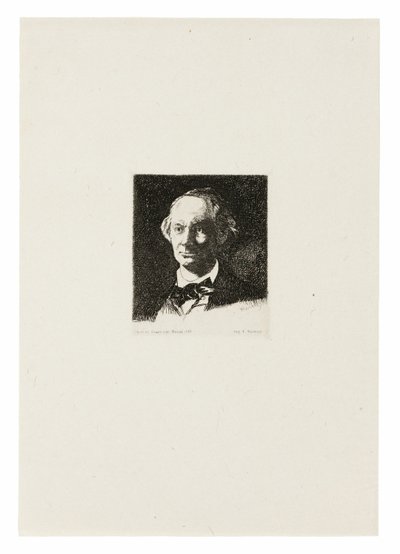 Charles Baudelaire, Volledig Gezicht III door Édouard Manet