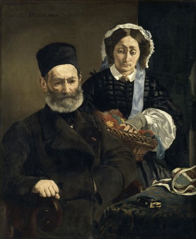 Monsieur en Madame Auguste Manet door Édouard Manet