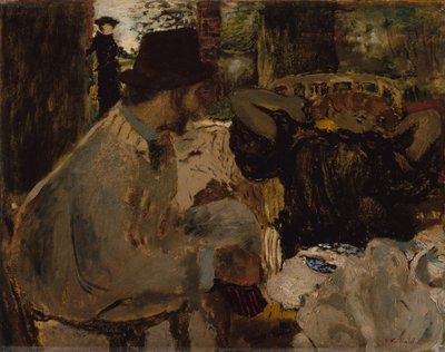 Gesprek, 1897-8 door Edouard Vuillard