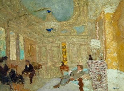 In de wachtkamer door Edouard Vuillard