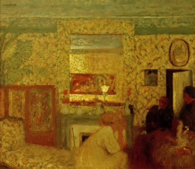 De salon van de Natansons, rue Saint-Florentin door Edouard Vuillard