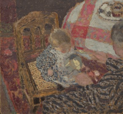 Lunch (Annette en haar Grootmoeder) door Edouard Vuillard