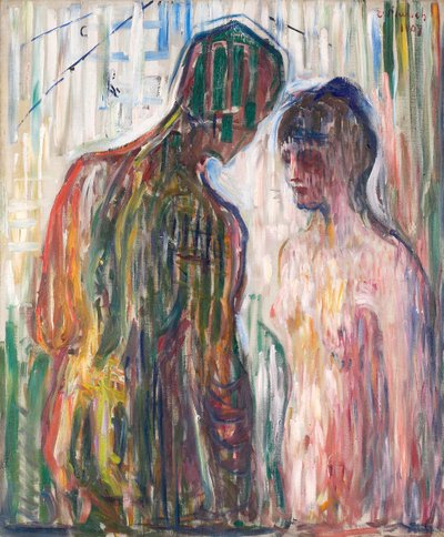 Cupido en Psyche door Edvard Munch