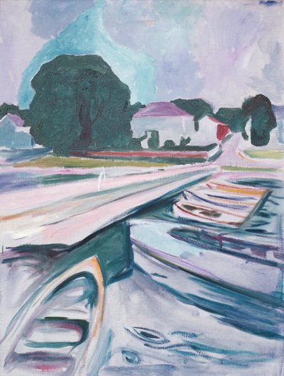 De Brug bij Aasgaardstrand door Edvard Munch