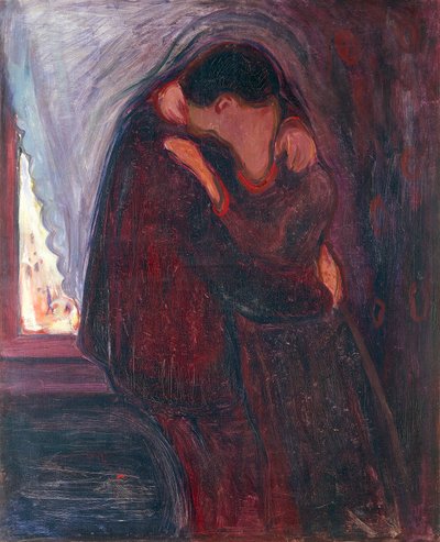 De kus door Edvard Munch