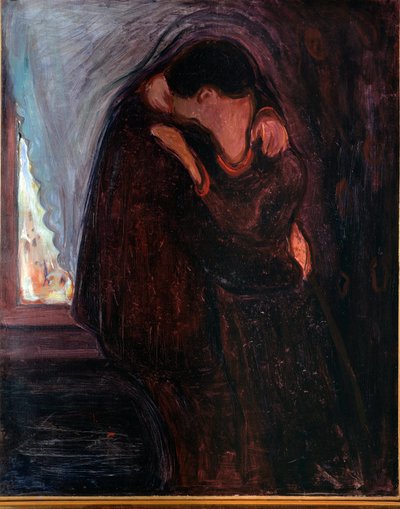 De Kus door Edvard Munch