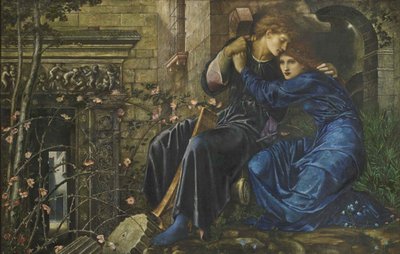 Liefde tussen de Ruïnes, 1870-1873 door Edward Burne Jones