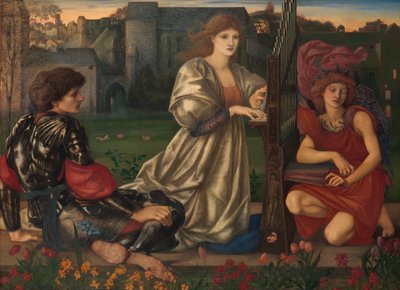 Het liefdeslied door Edward Burne Jones