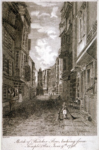 Butcher Row, Westminster, Londen door Edward Dayes