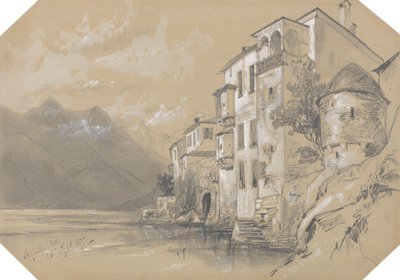 St. Giulio, Orta, 26 september 1837 door Edward Lear