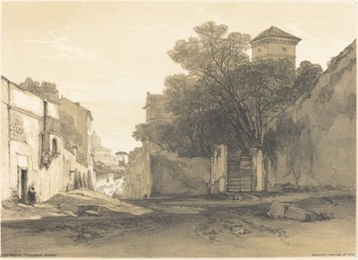 Via Porta Pinciana, Rome door Edward Lear