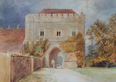 De poort, Maidstone College door Edward Pretty