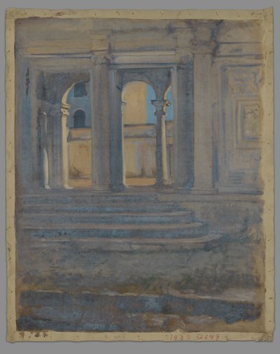 Architectuurstudie door Edwin Austin Abbey