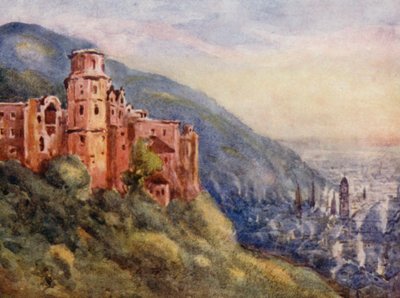 De Rijn: Het kasteel, Heidelberg door Effie Jardine