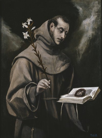 Sint Antonius van Padua, ca. 1580 door El Greco