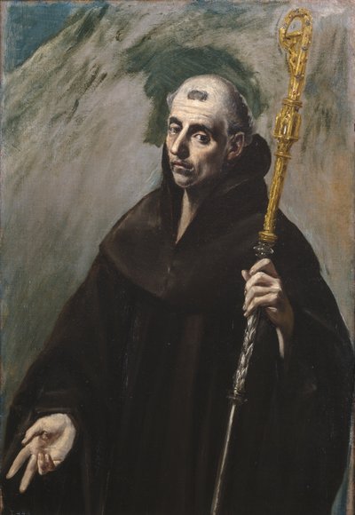 Sint Benedictus van Nursia door El Greco