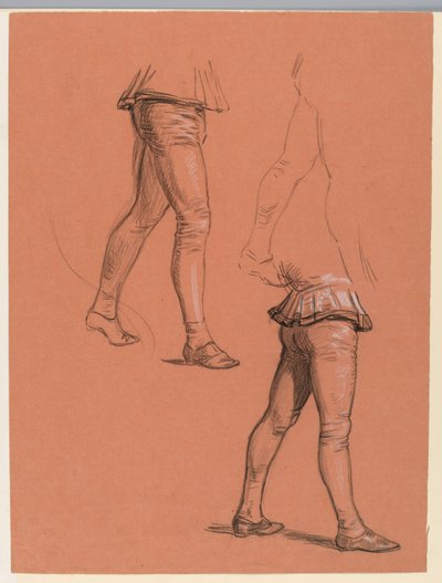 Studie voor "Huwelijksprocessie" door Elihu Vedder