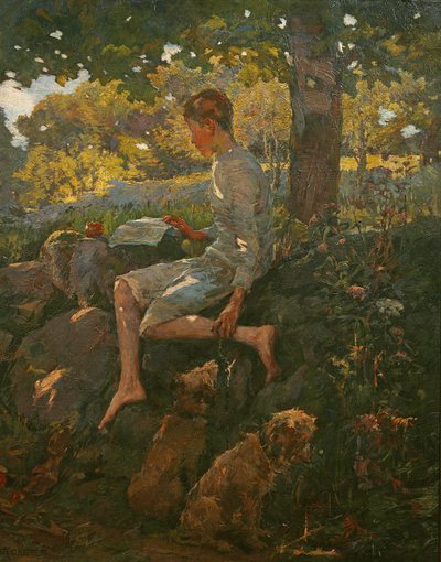 De halve vakantie, 1909 door Elizabeth Adela Stanhope Forbes