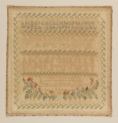 Sampler door Elizabeth Jane Alden