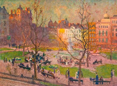 Maartzon, Leicester Square door Emile Claus