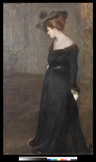 Portret van een Dame, 1903 door Emilio Gola