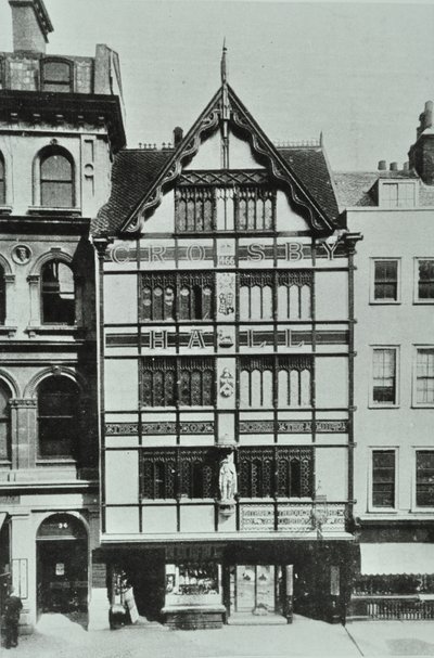 Crosby Hall, Bishopsgate, Londen, 1890 door English Photographer